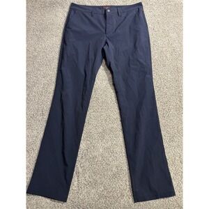 Untuckit Chancellor Pants Mens 35x34 Navy Blue Casual Polyester Golf